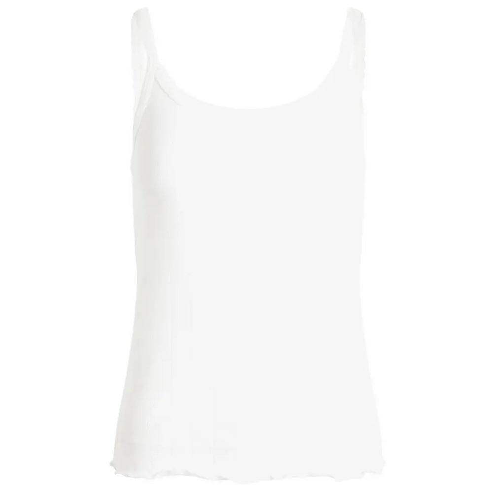 Skims Drop Needle Long Tank SL-TNK-6092W Marble White Pointelle Camisole Small
